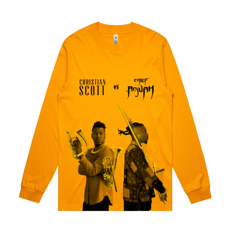 CHRISTIAN SCOTT VS CHIEF ADJUAH LONG SLEEVE (GOLD)