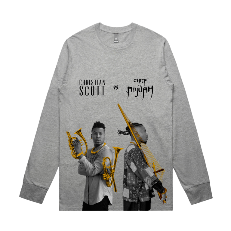 CHRISTIAN SCOTT VS CHIEF ADJUAH LONG SLEEVE (ATHLETIC HEATHER)