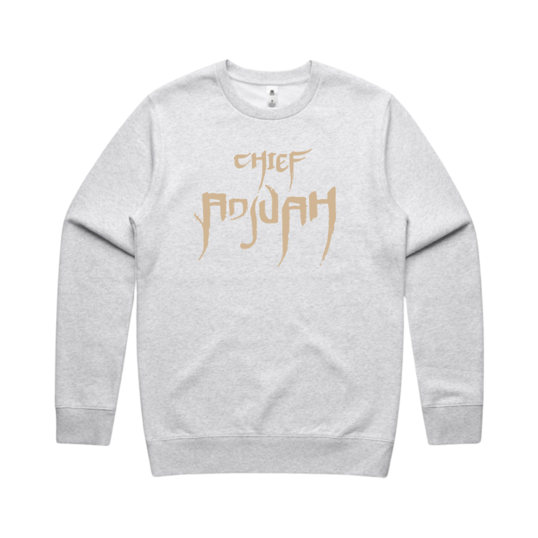 CHIEF ADJUAH CREWNECK (WHITE HEATHER)