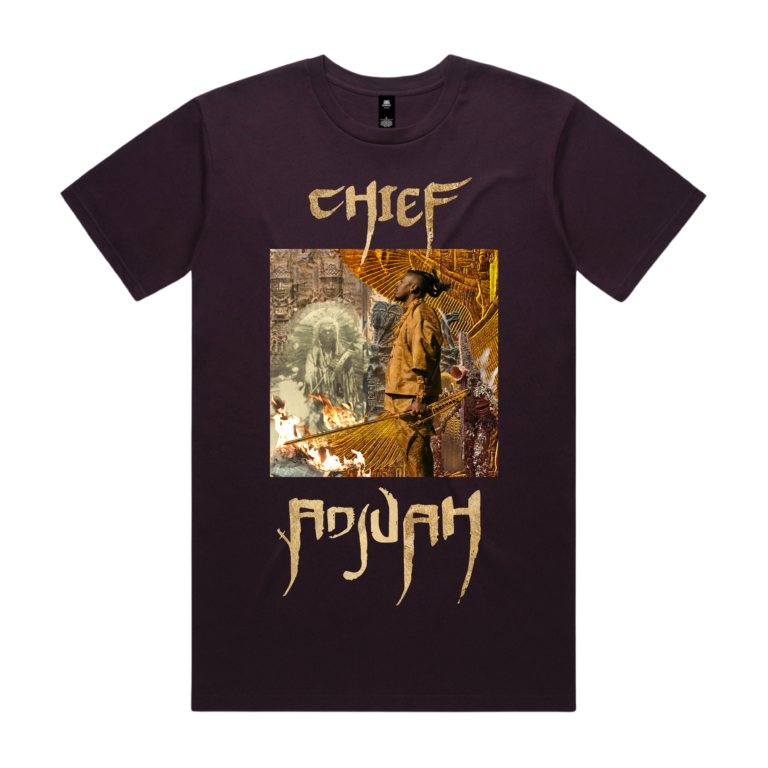 BLOOD CALLS BLOOD TEE (PLUM) - front