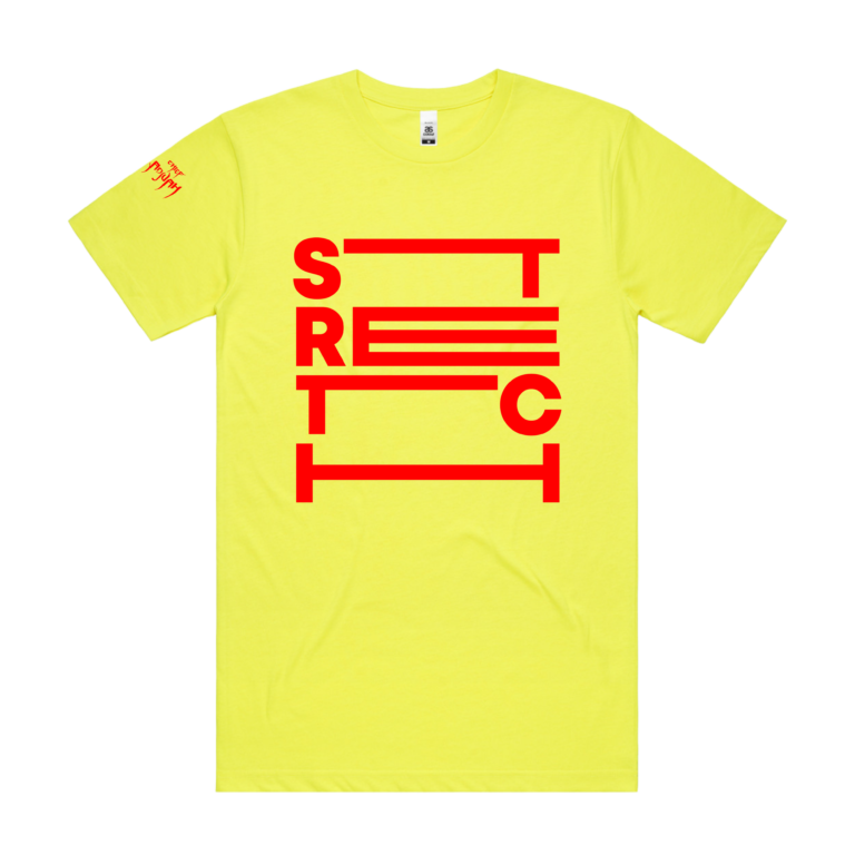 STRETCH MUSIC SHORT SLEEVE (LIGHTNING YELLOW) - front