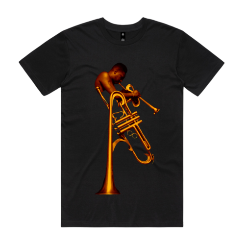BACK 2 BACK TEE (BLACK) - front